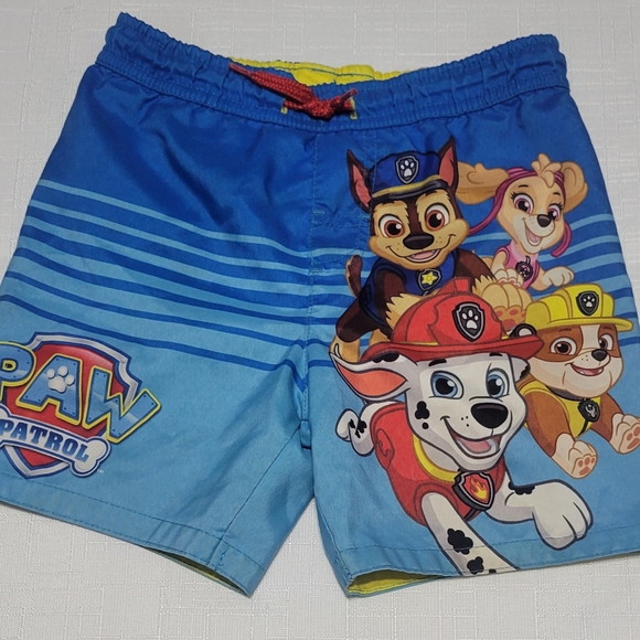 Paw Patrol Kids Shorts with Blue and Yellow 2T - Picture 1 of 4